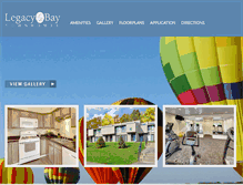 Tablet Screenshot of legacybaytownhomes.com